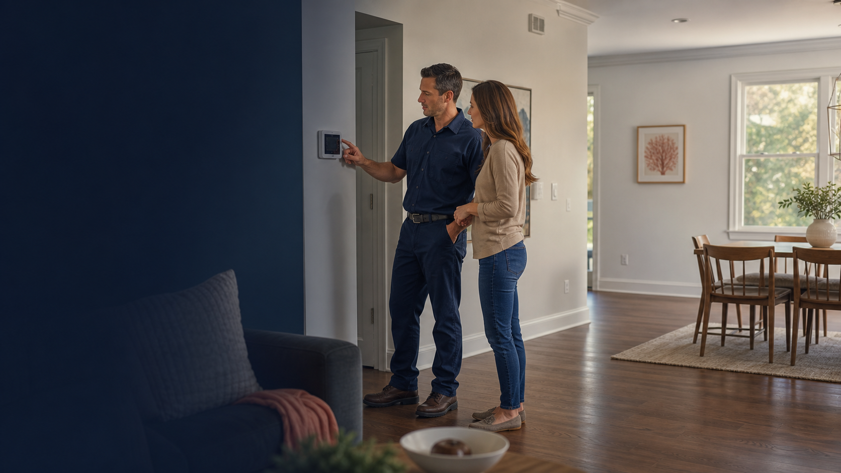 Illustrative residential HVAC comfort consultation