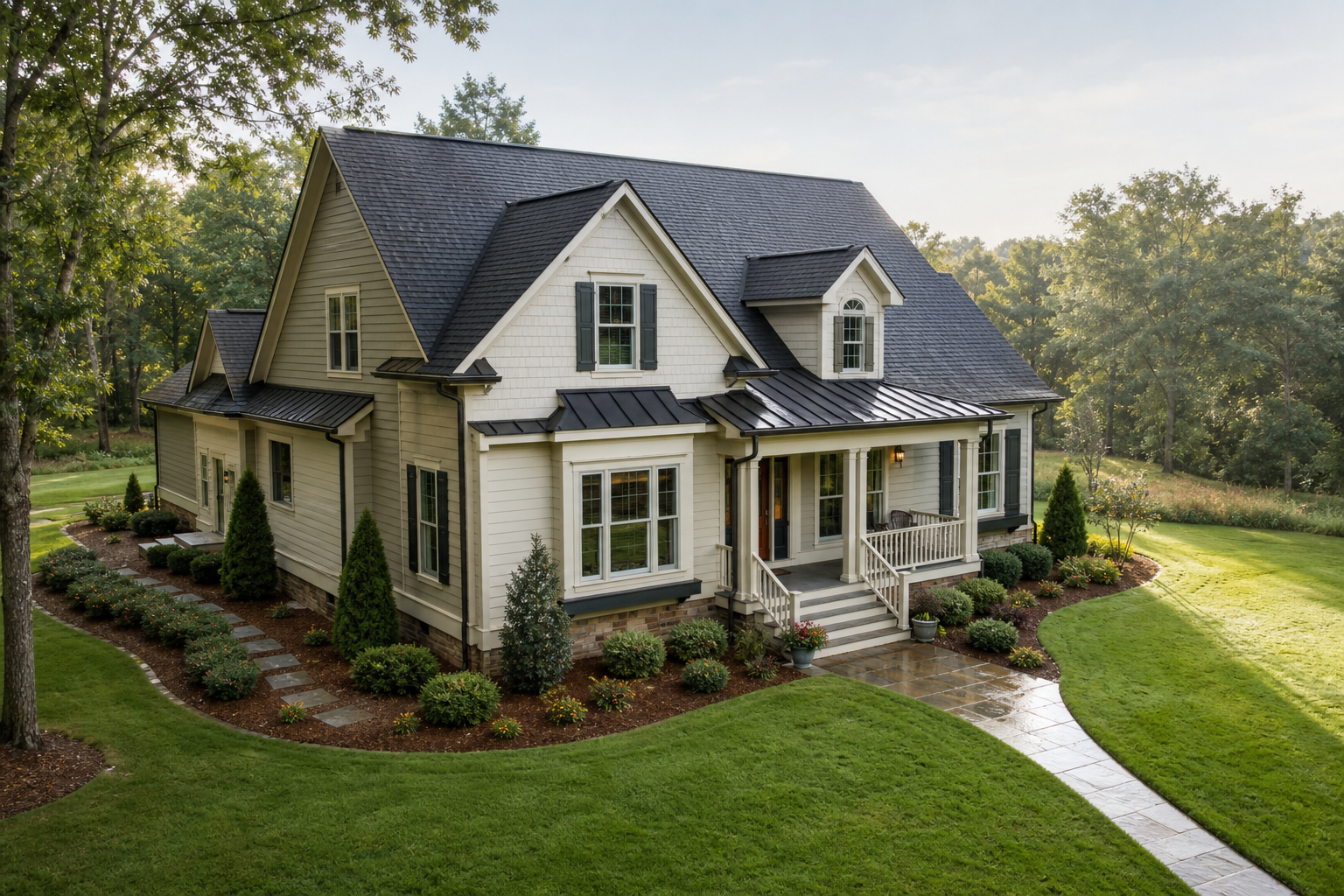 Illustrative residential property used for a pest-control concept